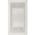 Hydrosystems Danika 73" Drop In Acrylic Whirlpool Tub with Center Drain, Drain Assembly, and Overflow White