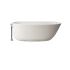 Hydrosystems Daniela 58" Free Standing Hydroluxe SS Soaking Tub with Reversible Drain, Drain Assembly, and Overflow Matte White