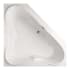 Hydrosystems Erica 60" Drop In Acrylic Air Tub with Center Drain, Drain Assembly, and Overflow White