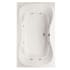 Hydrosystems Evansport 72" Drop In Acrylic Air / Whirlpool Tub with Center Drain, Drain Assembly, and Overflow White