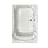 Hydrosystems Fantasy 60" Drop In Acrylic Whirlpool Tub with Center Drain, Drain Assembly, and Overflow White