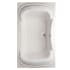Hydrosystems Fantasy 72" Drop In Acrylic Air Tub with Center Drain, Drain Assembly, and Overflow White