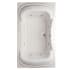Hydrosystems Fantasy 72" Drop In Acrylic Whirlpool Tub with Center Drain, Drain Assembly, and Overflow White