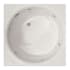 Hydrosystems Fuji 40" Drop In Gel Coat Air / Whirlpool Tub with Center Drain, Drain Assembly, and Overflow White