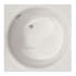 Hydrosystems Fuji 40" Drop In Gel Coat Soaking Tub with Center Drain, Drain Assembly, and Overflow White