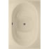 Hydrosystems Fuji 60" Drop In Gel Coat Air / Whirlpool Tub with Center Drain, Drain Assembly, and Overflow White