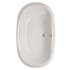Hydrosystems Galaxie 60" Drop In Acrylic Air Tub with Center Drain, Drain Assembly, and Overflow White