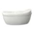 Hydrosystems Jacqueline 66" Free Standing Acrylic Soaking Tub with Center Drain, Drain Assembly, and Overflow White