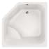 Hydrosystems Katarina 69" Drop In Acrylic Soaking Tub with Center Drain, Drain Assembly, and Overflow White
