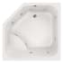 Hydrosystems Katarina 69" Drop In Acrylic Whirlpool Tub with Center Drain, Drain Assembly, and Overflow White