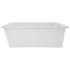 Hydrosystems Lexie 66" Free Standing Acrylic Air Tub with Reversible Drain, Drain Assembly, and Overflow White