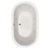 Hydrosystems Liliana 66" Drop In Acrylic Air / Whirlpool Tub with Center Drain, Drain Assembly, and Overflow White