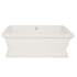 Hydrosystems Davinci 70" Free Standing Acrylic Soaking Tub with Center Drain, Drain Assembly, and Overflow White