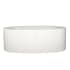 Hydrosystems Rodin 72" Free Standing Acrylic Soaking Tub with Center Drain, Drain Assembly, and Overflow White
