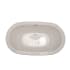 Hydrosystems Noelle 70" Drop In Acrylic Soaking Tub with Center Drain, Drain Assembly, and Overflow White