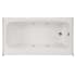 Hydrosystems Regan 54" Three Wall Alcove Acrylic Whirlpool Tub with Right Drain, and Overflow White