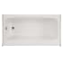 Hydrosystems Regan 60" Three Wall Alcove Acrylic Soaking Tub with Left Drain, and Overflow White