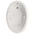 Hydrosystems Riley 60" Drop In Acrylic Whirlpool Tub with Reversible Drain, Drain Assembly, and Overflow White
