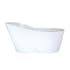 Hydrosystems Rodeo 61" Free Standing Hydroluxe SS Soaking Tub with Center Drain, Drain Assembly, and Overflow Matte White