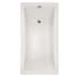 Hydrosystems Rosemarie 60" Drop In Acrylic Soaking Tub with Reversible Drain, Drain Assembly, and Overflow White