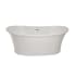 Hydrosystems Studio 60" Free Standing Acrylic Soaking Tub with Center Drain, Drain Assembly, and Overflow White