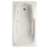 Hydrosystems Solo 72" Drop In Acrylic Whirlpool Tub with Reversible Drain, Drain Assembly, and Overflow White