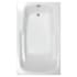 Hydrosystems Studio 60" Drop In Acrylic Air Tub with Reversible Drain, and Overflow White