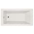 Hydrosystems Sydney 60" Three Wall Alcove Acrylic Air Tub with Left Drain, Drain Assembly, and Overflow White
