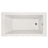 Hydrosystems Sydney 72" Three Wall Alcove Acrylic Soaking Tub with Right Drain, Drain Assembly, and Overflow White