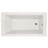 Hydrosystems Sydney 72" Three Wall Alcove Acrylic Whirlpool Tub with Right Drain, Drain Assembly, and Overflow White