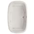 Hydrosystems Sylvia 66" Drop In Acrylic Whirlpool Tub with Center Drain, Drain Assembly, and Overflow White