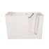 Hydrosystems Walk-In 52" Three Wall Alcove Gel Coat Soaking Tub with Left Drain, Drain Assembly, and Overflow White