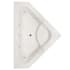 Hydrosystems Whitney 62" Drop In Acrylic Air / Whirlpool Tub with Center Drain, Drain Assembly, and Overflow White