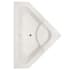 Hydrosystems Whitney 62" Drop In Acrylic Soaking Tub with Center Drain, Drain Assembly, and Overflow White