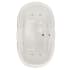 Hydrosystems Yvette 72" Drop In Acrylic Air / Whirlpool Tub with Center Drain, Drain Assembly, and Overflow White