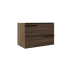 ICO Bath Accent 31" Wide Vanity Set with Cabinet, Stone Composite Vanity Cabinet Top, and Decorative Legs with Towel Holder - Less Sink Dark Walnut