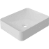 ICO Bath Calma 15" Rectangular Cast Marble Composite Vessel Bathroom Sink White