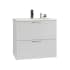 ICO Bath Rhythm 24" Single Wall Mounted Vanity Cabinet - Less Vanity Top Matte White