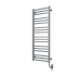 ICO Bath Tuzio Avento 23-1/2"W x 47-1/2"H 120 V Plug-In Steel Towel Warmer Brushed Nickel