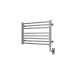 ICO Bath Tuzio Avento 35-1/2"W x 19"H 120 V Plug-In Steel Towel Warmer Brushed Nickel