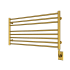 ICO Bath Tuzio Sorano 35-1/2" W x 19" H Hydronic Steel Towel Warmer - Valve Set and Installation Kit Not Included Brushed Gold Dark