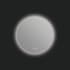 ICO Bath Atlas 24" Diameter Modern Circular Aluminum Frameless Bathroom Wall Mirror with Light N/A