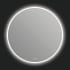 ICO Bath Bennett 40" Diameter Modern Circular Aluminum Frameless Bathroom Wall Mirror with Light N/A