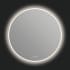 ICO Bath Denver 36" Diameter Modern Circular Aluminum Framed Bathroom Wall Mirror with Light Brushed Bronze