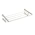 ICO Bath Summit 21-11/16" Brass Double Towel Shelf Brushed Nickel