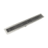 Infinity Drain 60" FFIG 65 Linear Drain Kit with 2 1/2" Perforated Slotted Grate Gunmetal