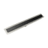 Infinity Drain 24" FFSG 65 Linear Drain Kit with 2 1/2" Solid Grate Gunmetal