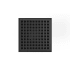 Infinity Drain 4" x 4" LQD 4 Squares Pattern Center Drain Kit, PVC Drain Body and 2" Outlet Gunmetal