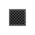 Infinity Drain 4" x 4" Center Drain Kit with Moor Pattern Decorative Plate and 2" Throat for MD 4 Gunmetal