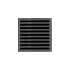 Infinity Drain 4" x 4" ND 4 Center Drain Complete Kit with Lines Pattern Decorative Plate with PVC Drain Body, 2" Outlet Gunmetal